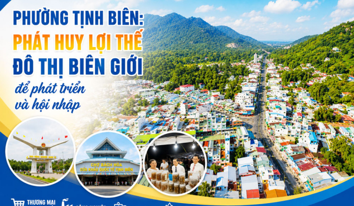 Phường Tịnh Biên (An Giang): Phát huy lợi thế đô thị biên giới để phát triển và hội nhập
