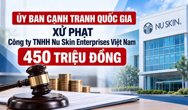 Ủy ban Cạnh tranh Quốc gia xử phạt Công ty TNHH Nu Skin Enterprises Việt Nam 450 triệu đồng