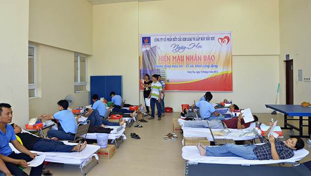 Hiến máu nhân đạo - Nghĩa cử cao đẹp của tuổi trẻ Xây lắp Dầu khí