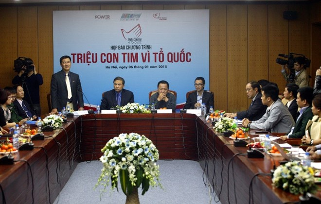 Họp báo công bố chương trình ” Triệu con tim vì Tổ Quốc”