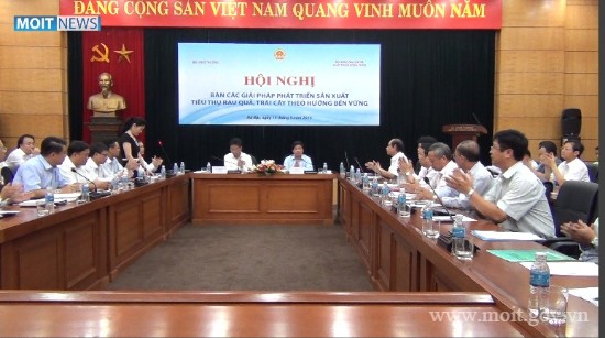Tăng cường giải pháp phát triển sản xuất, tiêu thụ rau quả, trái cây theo hướng bền vững