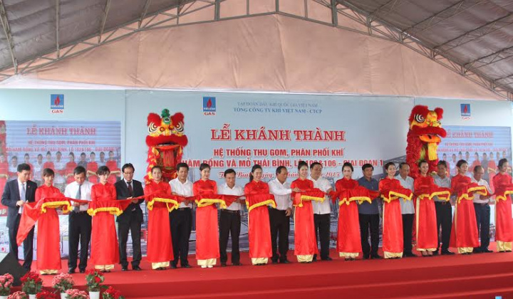 Lễ Khánh thành “Hệ thống thu gom khí & phân phối khí mỏ Hàm Rồng và mỏ Thái Bình lô 102&106 giai đoạn 1”