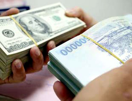 Reference exchange rate goes down 3 VND at week’s beginning