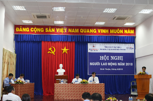 Ban Quản lý dự án Nhiệt điện Vĩnh Tân tổ chức hội nghị Người lao động năm 2018