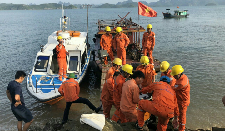 Công ty Điện lực Quảng Ninh: khẩn trương khắc phục sự cố cáp điện tại các huyện đảo Cô Tô, Vân Đồn 