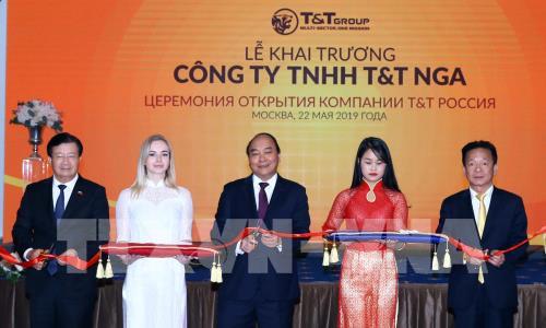 Thủ tướng dự lễ khai trương hoạt động của Tập đoàn T&T Group tại Nga