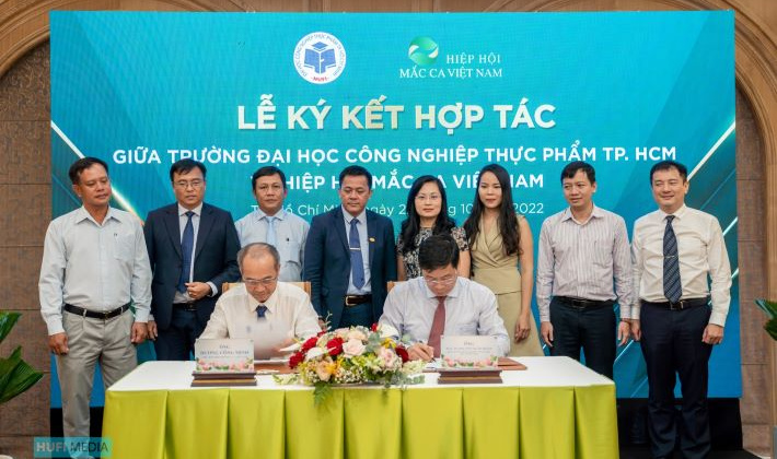 HUFI: Ký kết hợp tác toàn diện với Hiêp hội Mắc ca Việt Nam