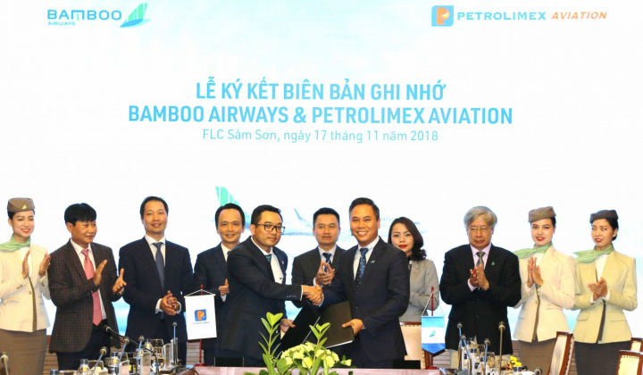 Petrolimex Aviation và Bamboo Airways ký kết biên bản ghi nhớ hợp tác