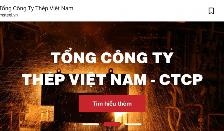 Tổng công ty Thép Việt Nam - CTCP: Chính thức ra mắt cổng Cổng thông tin điện tử