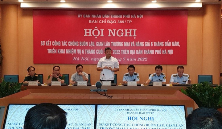 Ban Chỉ đạo 389 Hà Nội xử lý hành chính 9.428 vụ trong 6 tháng đầu năm