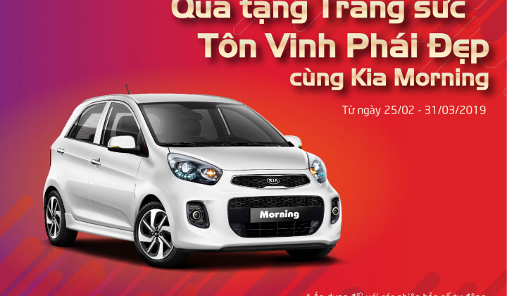 Kia Morning tặng quà trang sức tôn vinh phái đẹp