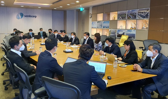EVNGENCO2 thăm và làm việc với Tập đoàn SEMBCORP