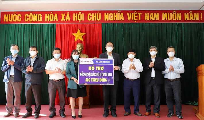 EVNGENCO2 hỗ trợ Gia Lai 500 triệu đồng  khắc phục hậu quả mưa lũ