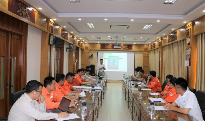 Thủy điện Trung Sơn tăng cường kiến thức, kỹ năng an toàn vệ sinh lao động