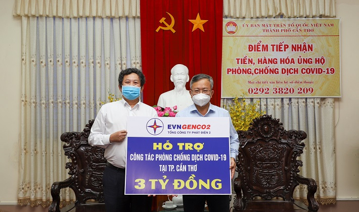 EVNGENCO2 tiếp tục ủng hộ 03 tỷ đồng cho công tác phòng, chống dịch COVID-19
