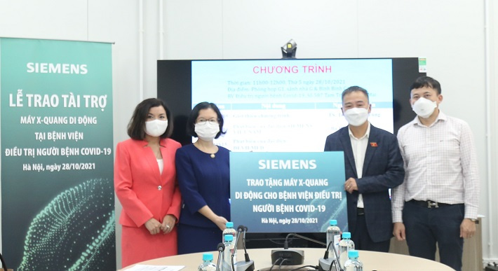 Siemens Caring Hands trao tặng thiết bị y tế cho bệnh viện ở Việt Nam nhằm hỗ trợ chống dịch COVID-19