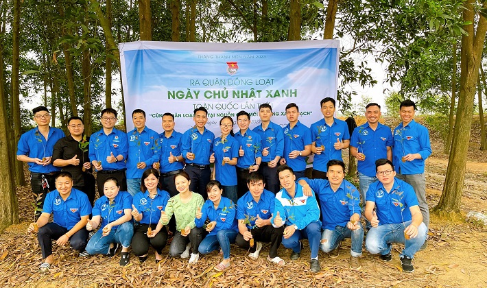 Đoàn Thanh niên VINAPACO thiết thực bảo vệ môi trường hưởng ứng "Ngày chủ nhật xanh"