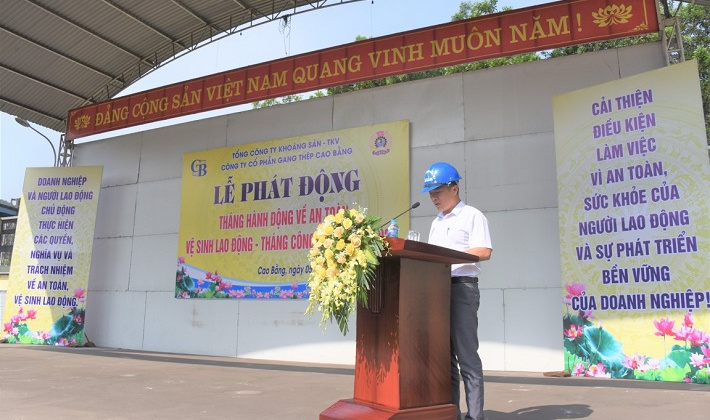Gang thép Cao Bằng hưởng ứng Tháng hành động về ATVSLĐ - Tháng Công nhân 2022