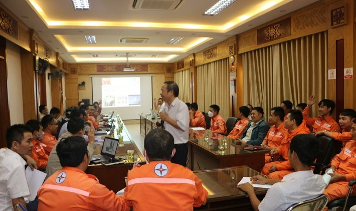 Thuỷ điện Trung Sơn: Tổ chức huấn luyện an toàn điện định kỳ năm 2022