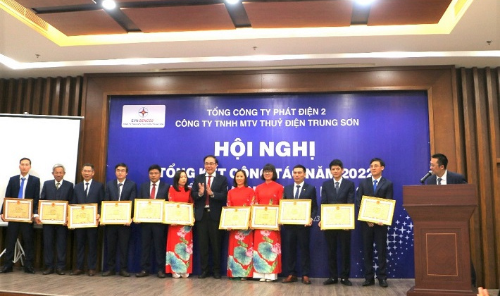 Năm 2022, Thủy điện Trung Sơn sản xuất hơn 1 tỷ kWh điện, vượt 21% kế hoạch