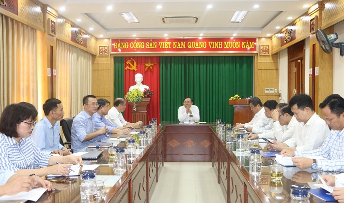 Lãnh đạo EVNGENCO2 làm việc với Thủy điện Trung Sơn nhằm thực hiện tốt kế hoạch năm 2023