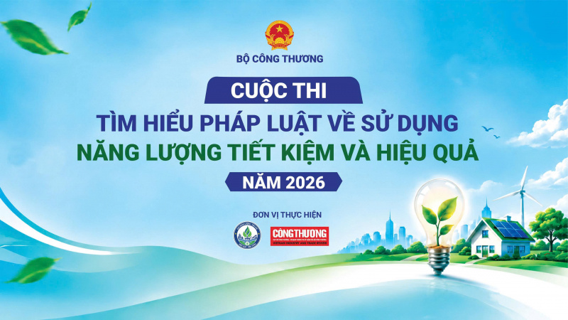 Thể lệ Cuộc thi Tìm hiểu pháp luật về sử dụng năng lượng tiết kiệm và hiệu quả năm 2026