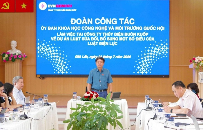 Đoàn công tác của Quốc hội khảo sát thực tế tại Công ty Thủy điện Buôn Kuốp