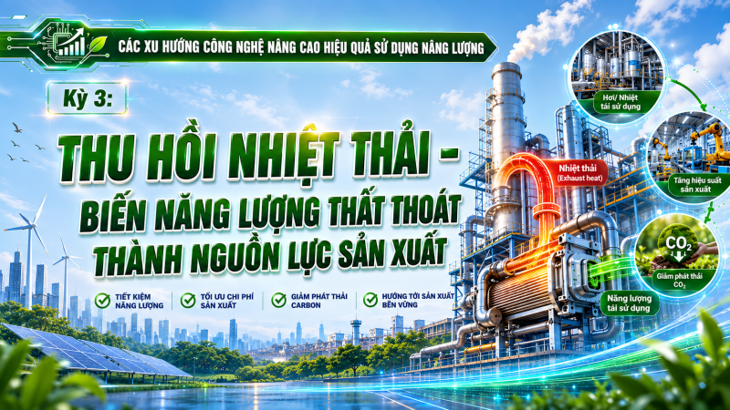 [Emagazine] Kỳ 3: Thu hồi nhiệt thải - Biến năng lượng thất thoát thành nguồn lực sản xuất