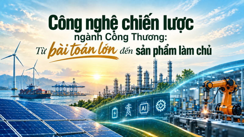Công nghệ chiến lược ngành Công Thương: Từ bài toán lớn đến sản phẩm làm chủ