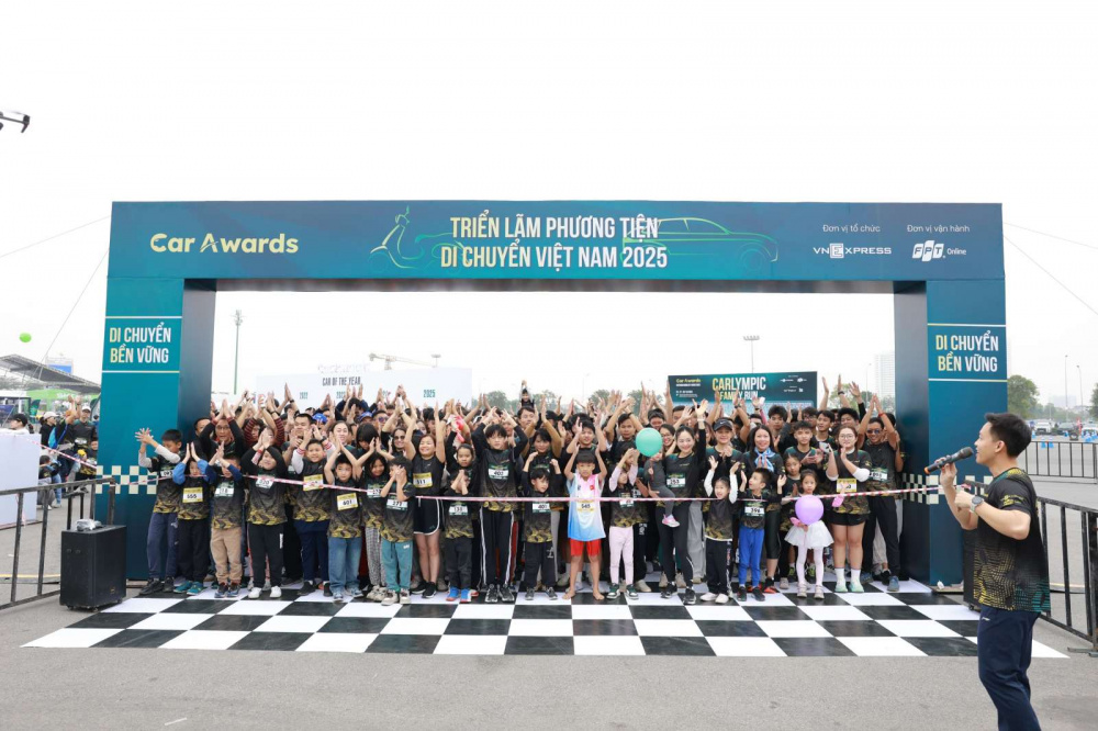 Giải chạy Carlympic, nơi bố mẹ và con cái cùng chạy cung đường 1,5 km tại VnMS 2025