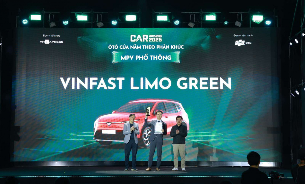 Limo Green của VinFast xuất sắc giành danh hiệu “Xe MPV của năm” tại VnMS 2025
