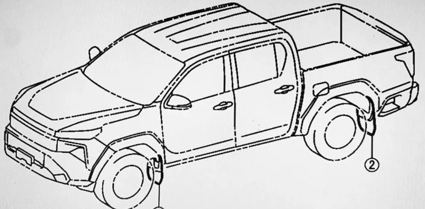 Lộ diện bản phác thảo thiết kế mới của Toyota Hilux thế hệ mới