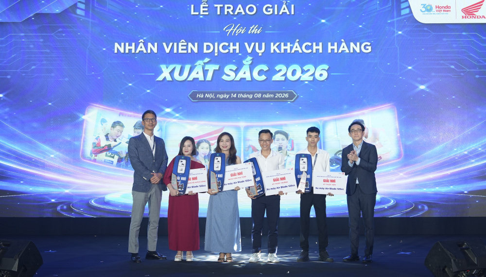 Honda Việt Nam tìm ra 13 nhân viên dịch vụ xuất sắc từ hơn 10.600 thí sinh