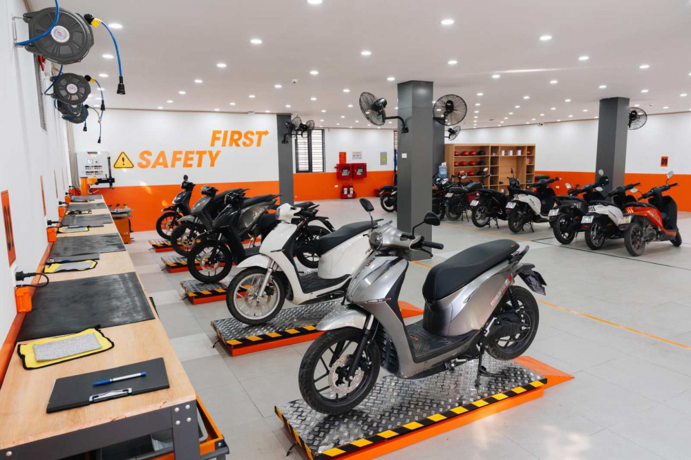 Trung tâm Dịch vụ Sửa chữa được Dat Bike trang bị hệ thống kỹ thuật hiện đại