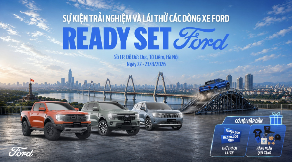 Ford đưa chuỗi trải nghiệm lái thử Ready Set Ford đến nhiều tỉnh