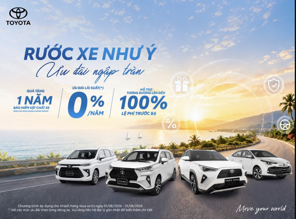 Toyota Việt Nam bán hơn 7.000 xe trong tháng 7