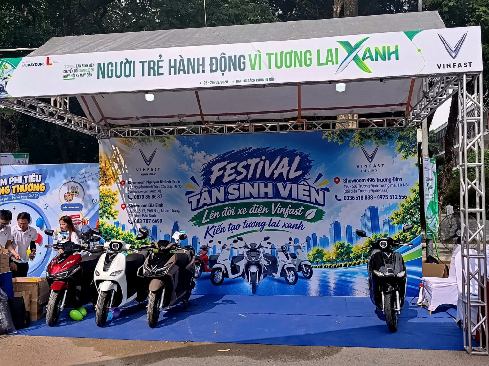 Festival Tân sinh viên Chuyển đổi xanh chính thức khai mạc tại Đại học Bách khoa Hà Nội
