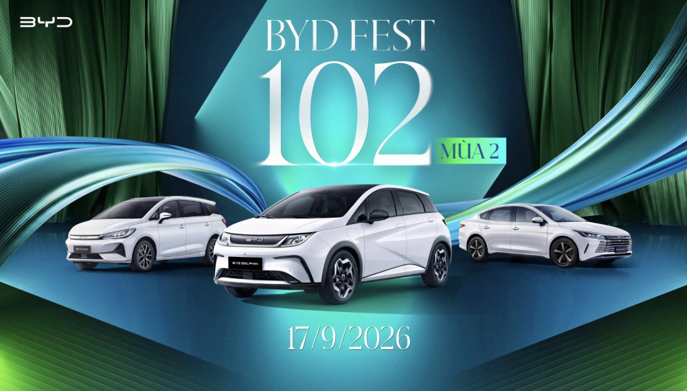 BYD tung loạt ưu đãi cho khách mua xe trong 120 ngày cuối năm