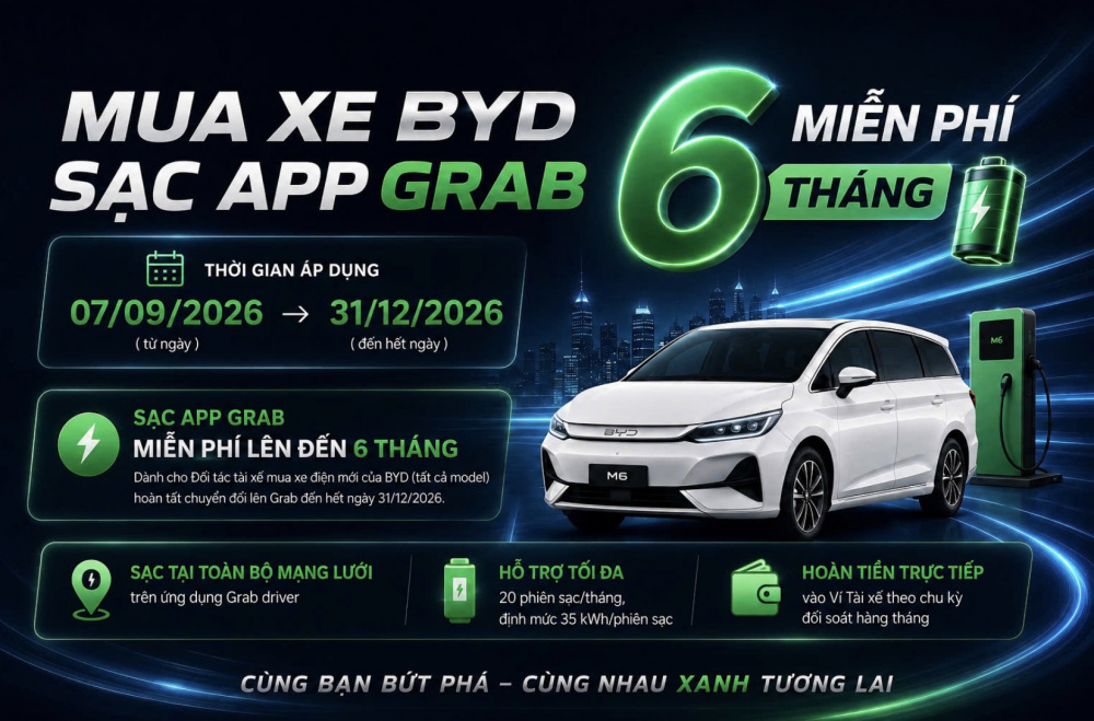 BYD tung loạt ưu đãi cho khách mua xe trong 120 ngày cuối năm