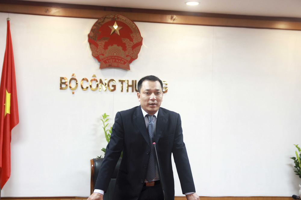 Thứ trưởng Đặng Hoàng An phát biểu tại Lễ bổ nhiệm cán bộ của Tổng cục QLTT