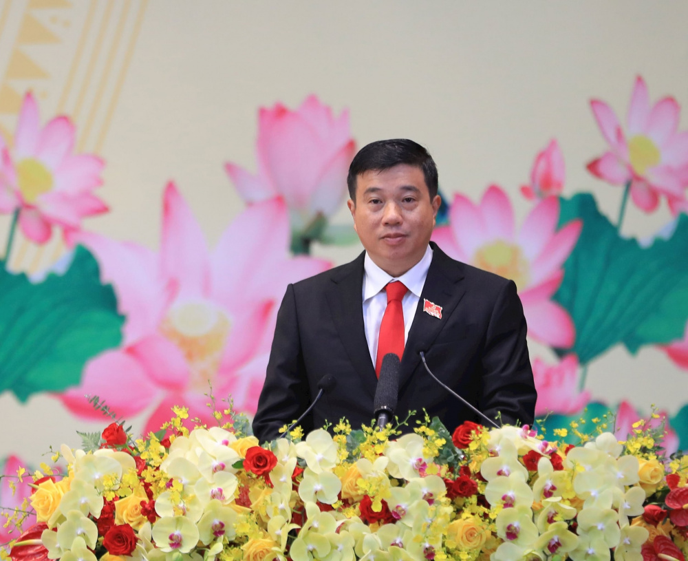 Đồng chí Y Thanh Hà Niê Kđăm, Ủy viên Ban chấp hành Trung ương Đảng, Bí thư Tỉnh ủy, Trưởng đoàn đại biểu Quốc hội khoá XV tỉnh Lâm Đồng phát biểu khai mạc Đại hội