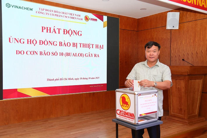 casumina ủng hộ đồng bào bão lũ 2