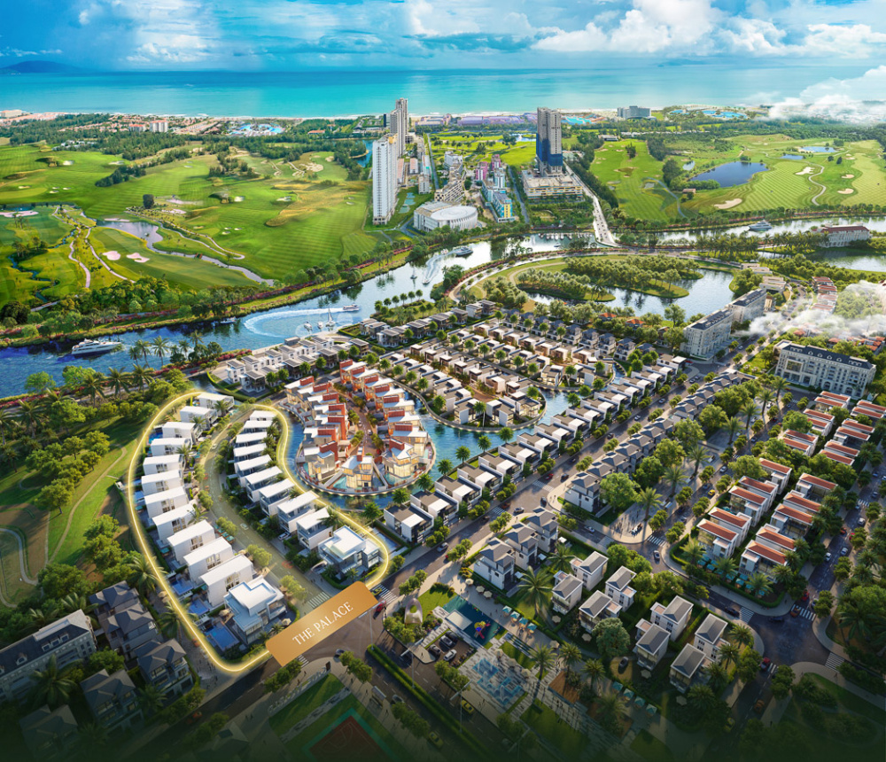 Nằm trong khu biệt lập Regal Victoria của Regal Group, The Palace chỉ giới hạn 22 dinh thự độc bản, tất cả đều sở hữu tầm nhìn trực diện sông, kênh điều hòa