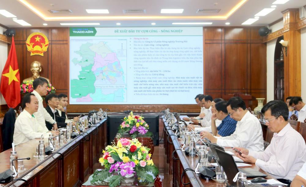 Tổng giám đốc THACO AGRI giới thiệu về Dự án Dự án Cụm công nghiệp - nông nghiệp và trung tâm logistics tại tỉnh Gia Lai