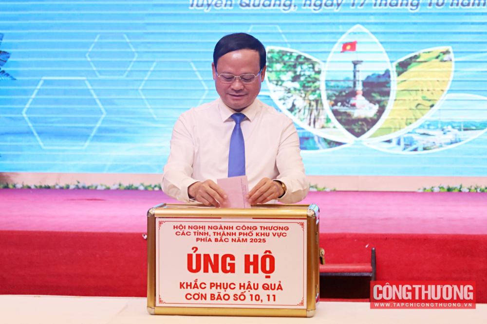 Ngành Công Thương phía Bắc đồng lòng ủng hộ đồng bào khắc phục hậu quả bão lũ