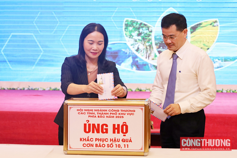 Ngành Công Thương phía Bắc đồng lòng ủng hộ đồng bào khắc phục hậu quả bão lũ