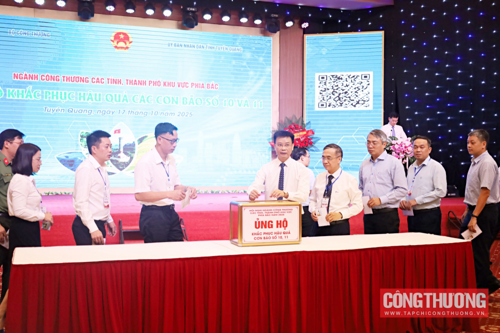 Ngành Công Thương phía Bắc đồng lòng ủng hộ đồng bào khắc phục hậu quả bão lũ