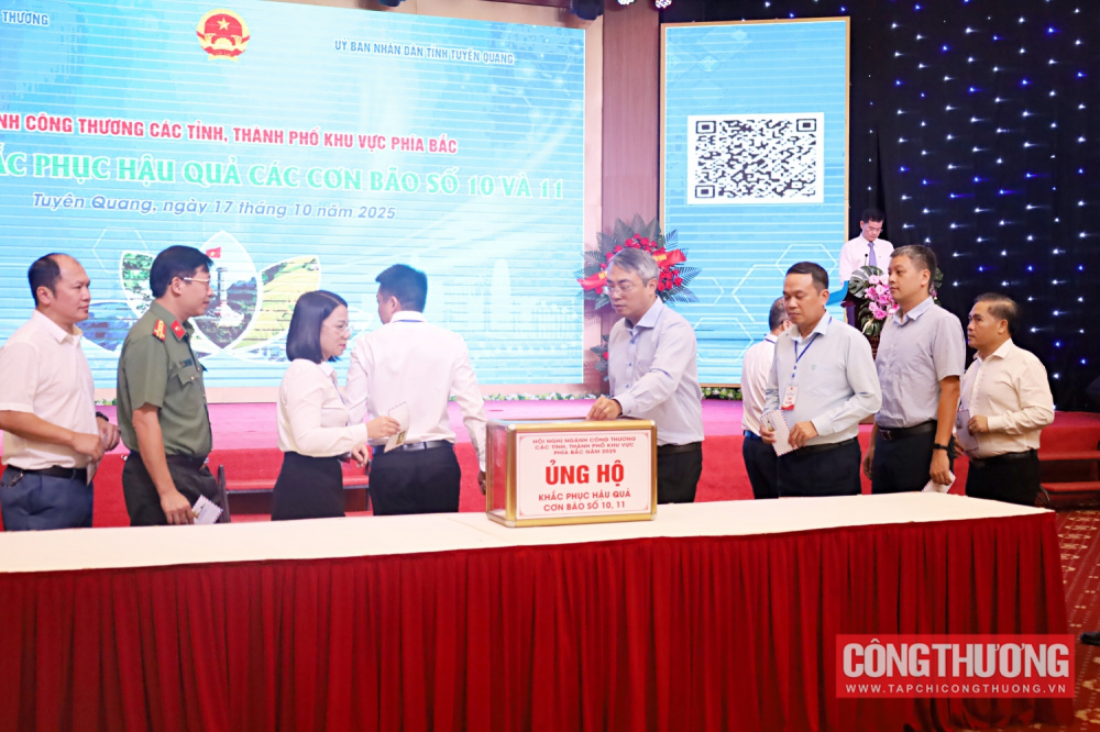 Ngành Công Thương phía Bắc đồng lòng ủng hộ đồng bào khắc phục hậu quả bão lũ