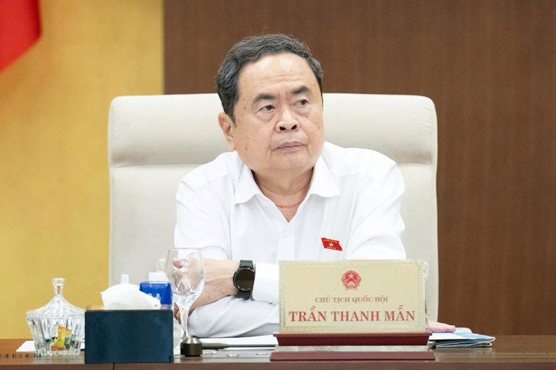 Chủ tịch Quốc hội Trần Thanh Mẫn tại phiên họp