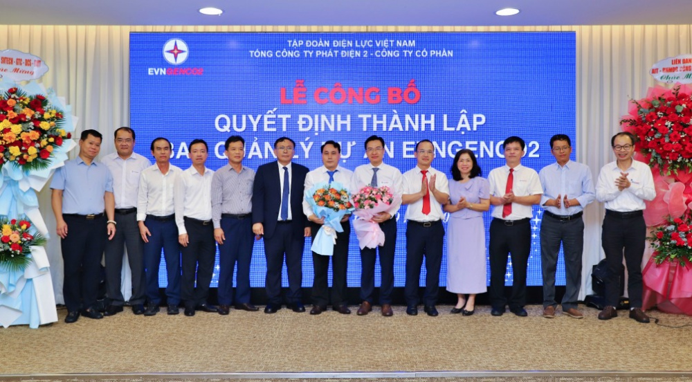 chúc mừng Ban quản lý dự án EVNGENCO2